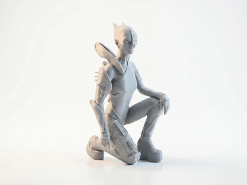 AI Girl Figurine Female Character 3D Printable