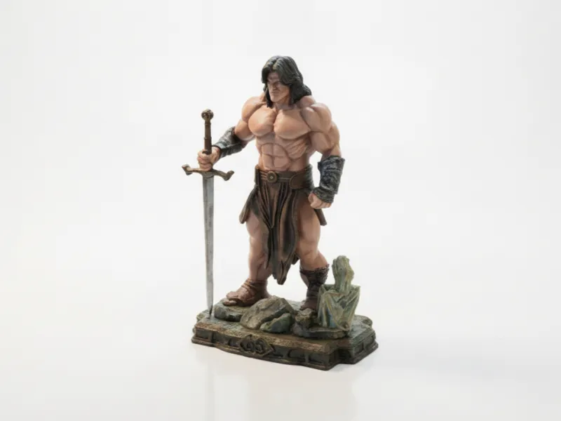 Buff Aragon Fantasy Warrior Figurine 3D Printable