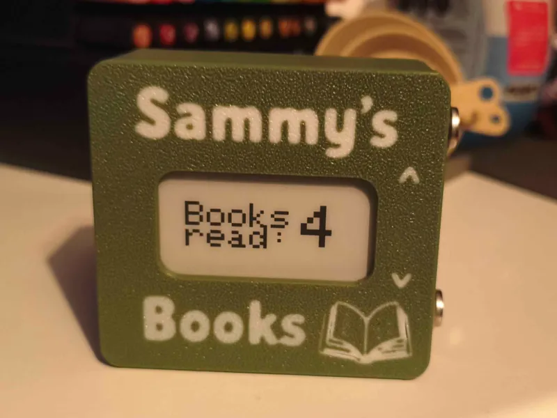 BookCounter - E-Ink Book Reading Tracker Case