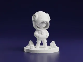 Leon – Brawl Stars Inspired Stealth Kid Figurine