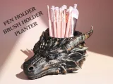 Dragon Pen Holder / Planter / Container-0