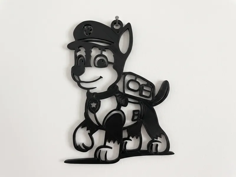 Paw Patrol Chase Pup Wall Art