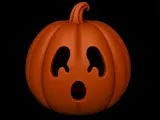 Cute Ghost Pumpkin Lantern STL-0