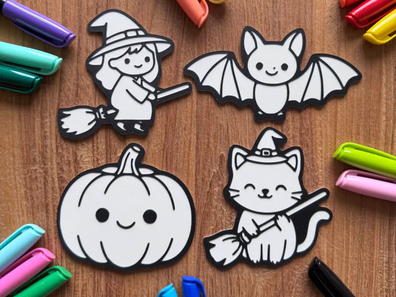 Pratos de Colorir para Crianças - Halloween