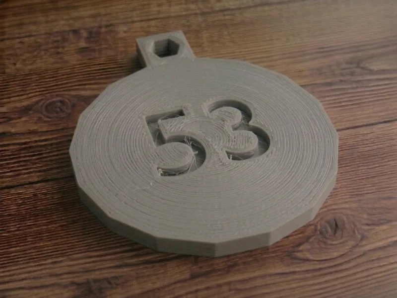 Number 53 Tag
