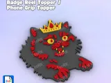 Badge Reel Topper Flat Back DUNGEON CRAWLER CARL-0