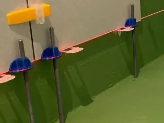 Tile support, adjustment, tile level with base protector