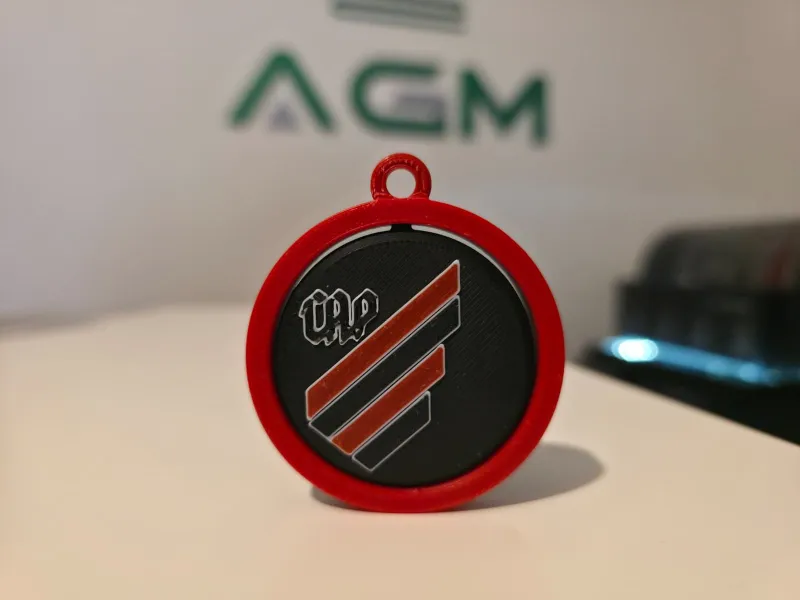 Athletico Paranaense - Drehbarer Schlüsselanhänger Print-in-Place