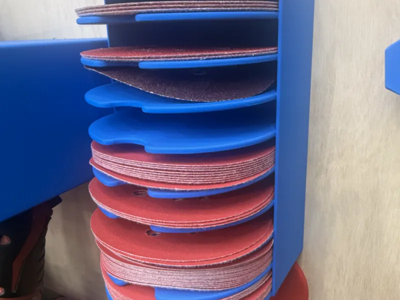 5" yuvarlak zımpara kağıdı tutucu duvar montajı