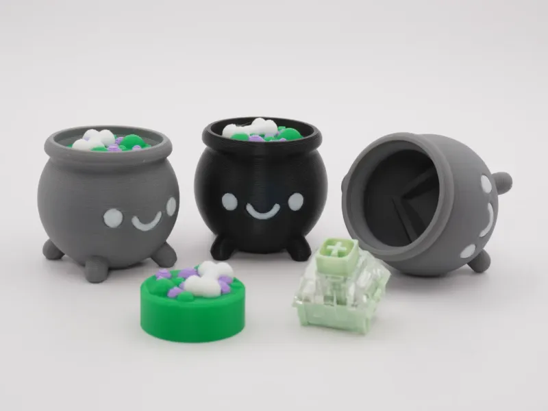 Cauldron Fidget Clicker Keychain