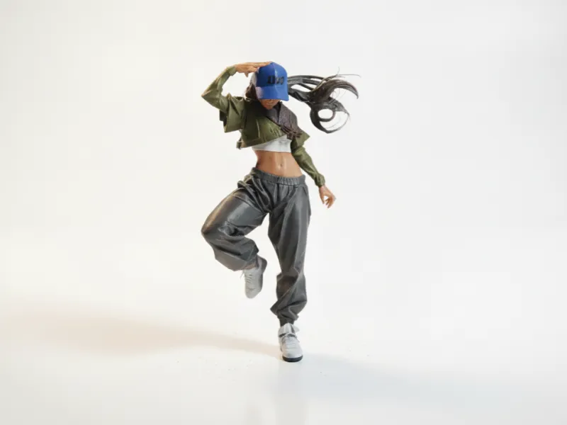 Figurilla de Bailarina Figura Femenina Imprimible en 3D