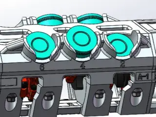 SSR-V6发动机演示模型
