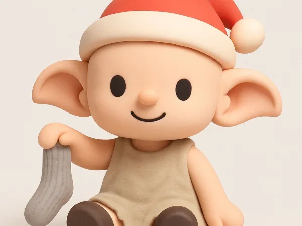 christmas dobby - sitting house elf