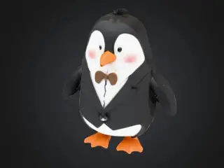Oscar the Penguin w/ suit