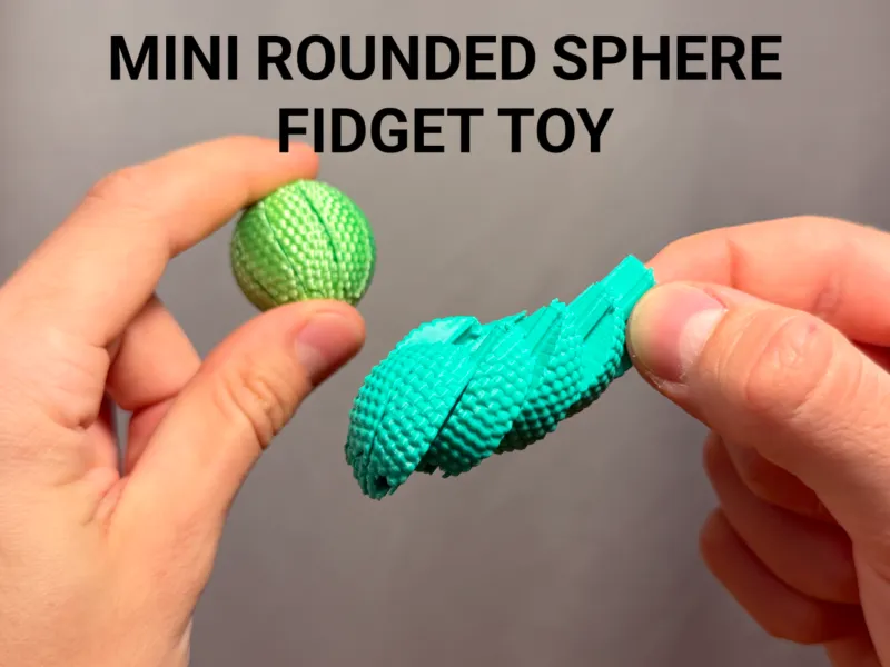 Mini sfera sensoriale rotonda, giocattolo antistress girevole