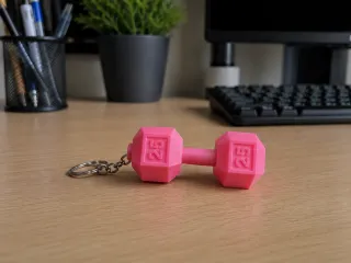 keychain dumbbell