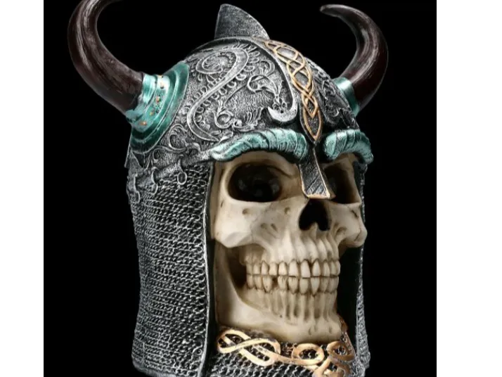 Norse Viking Horned Skull