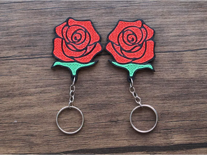 Rose Keychain by Falconsson - without multicolor