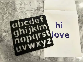 Lowercase stencil