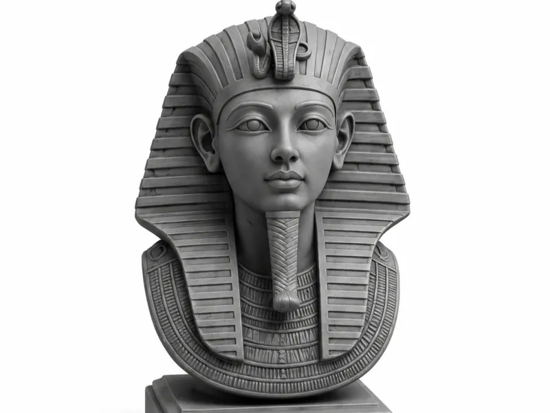 Egyptian pharaoh statue