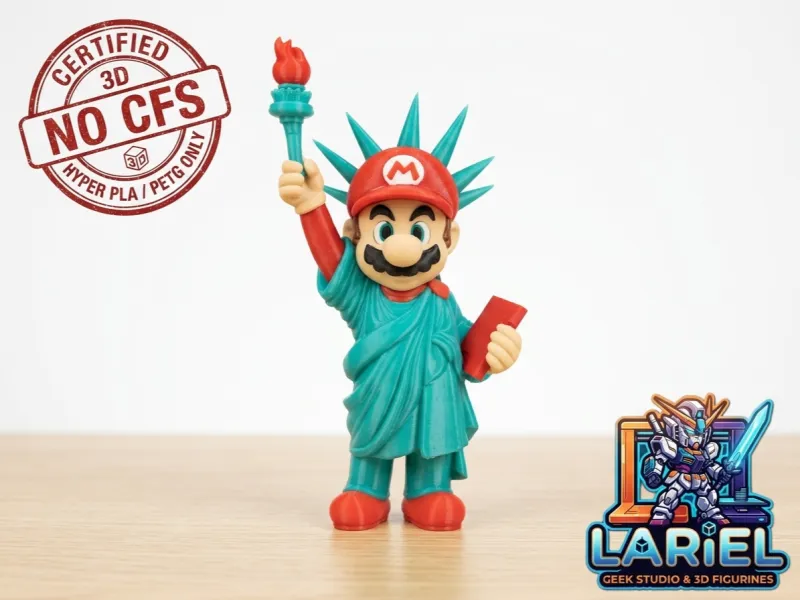Estátua da Liberdade do Super Mario MultiPeças 20cm - 3mf - SEM CFS