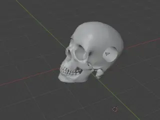 skull bead