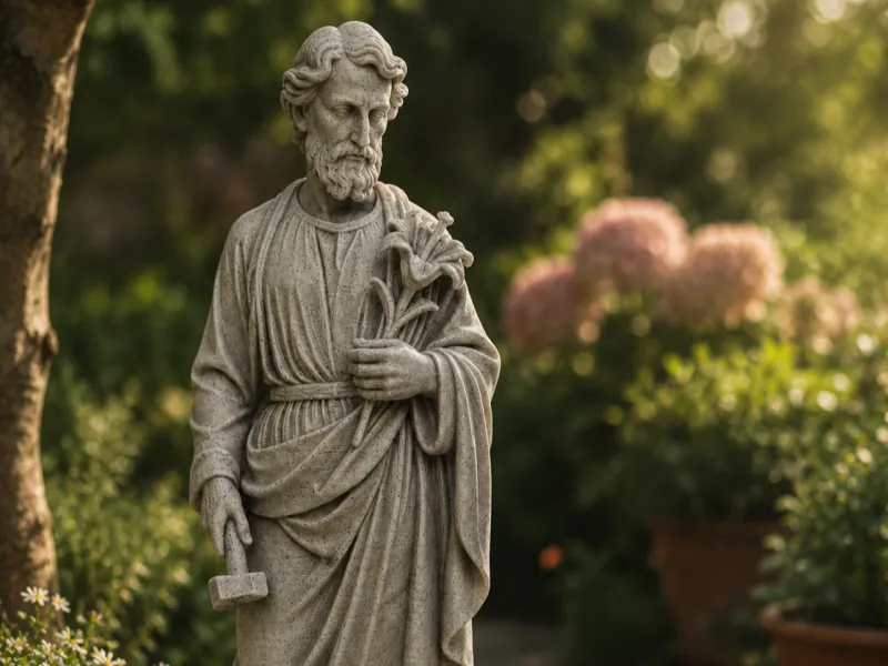 Saint Joseph the Carpenter with Lilies