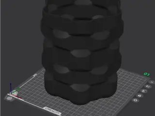 Pot with honeycomb