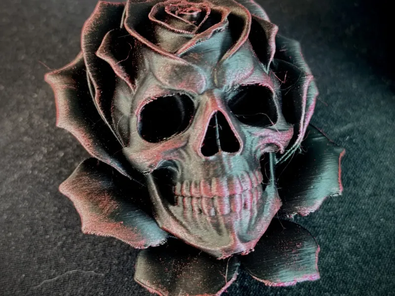 rosa calavera - rose skull