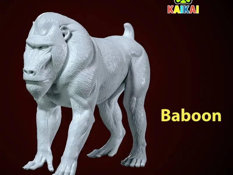 Baboon model - King Kong statue - Monkey decor - 3D print