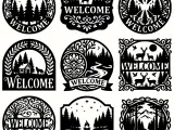Rustic Forest Welcome Signs – 9 Cabin Door Decor Designs-0