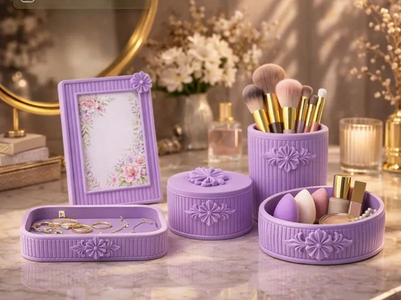 Make-up organizer set STL, kaptafel decorset