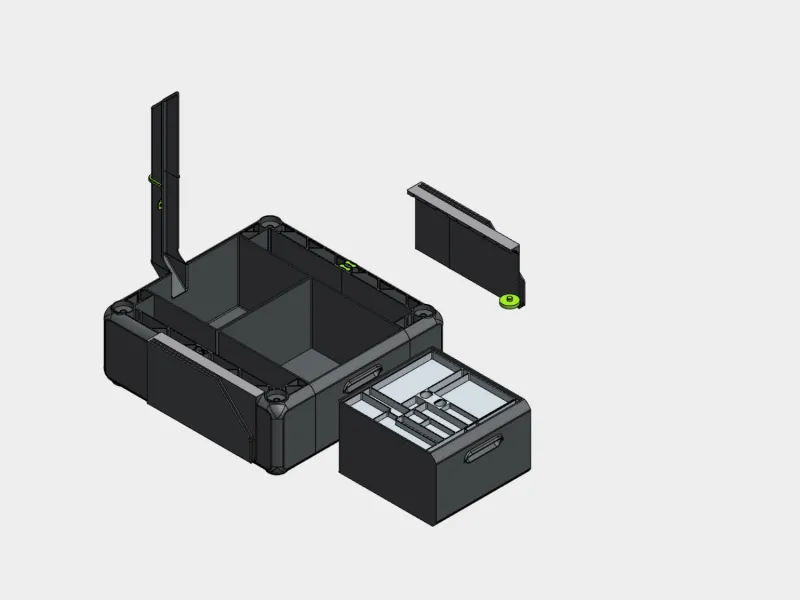 NEW K2 Plus Stand, lower drawer with poop XXL tank and chute