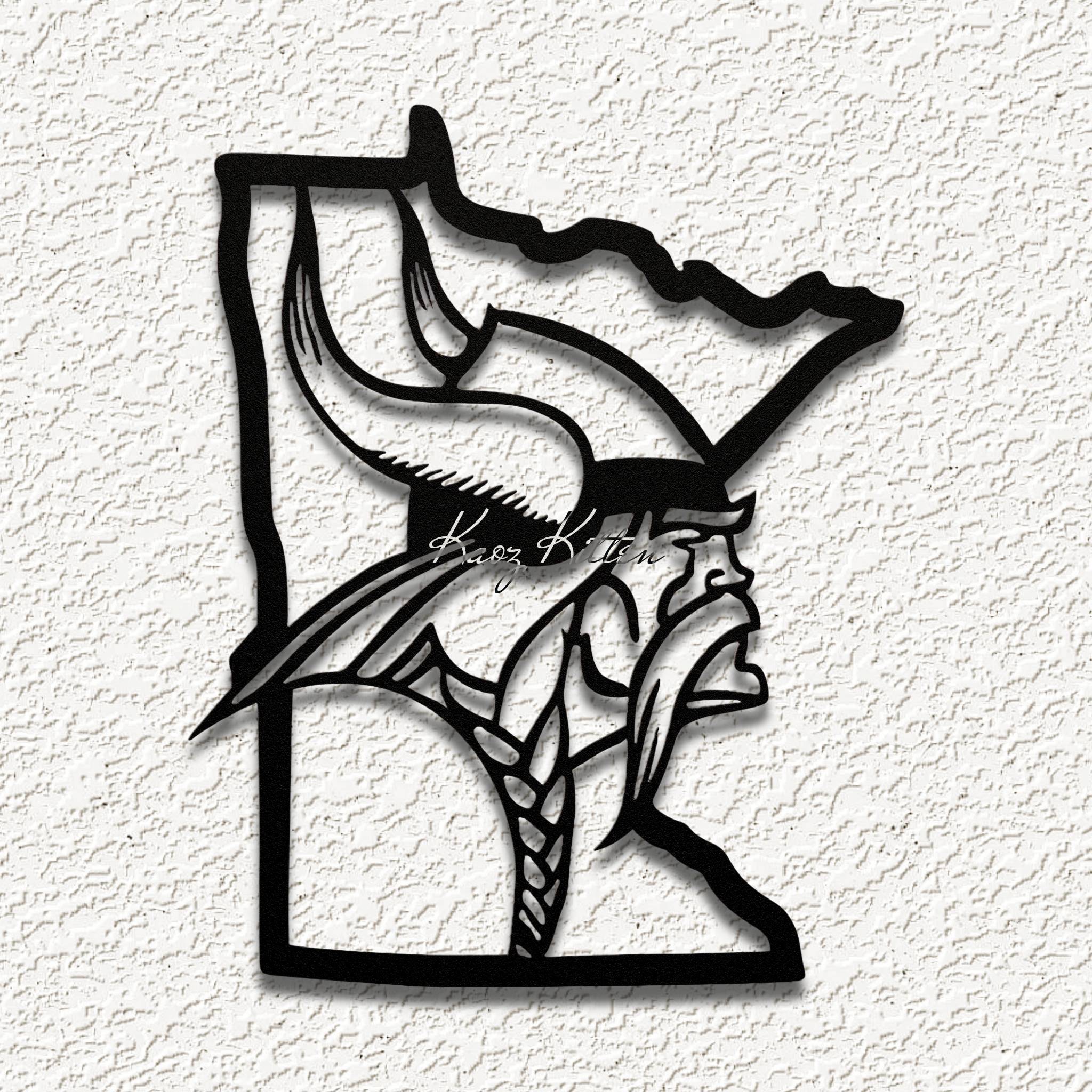minnesota vikings football team logo wall art home decor