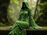 Nature Elemental Shelf Sitter Statue – Hooded Mystic-0