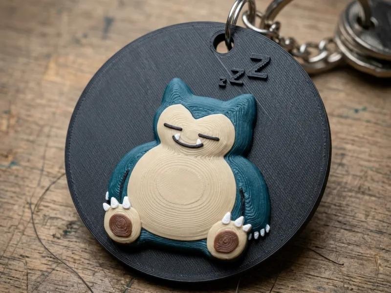 Snorlax anahtarlık