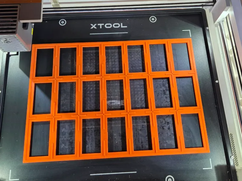 磁気式金属名刺レーザー治具 (xtool M2)