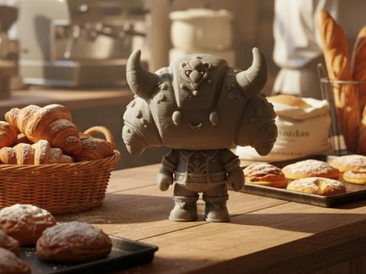 Schattig croissantje