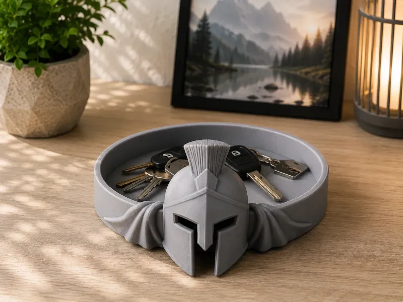 Spartan Helmet Key Tray-Ancient Warrior Bowl