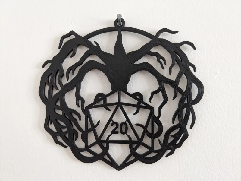 Stranger Things D20 Upside Down Wall Art
