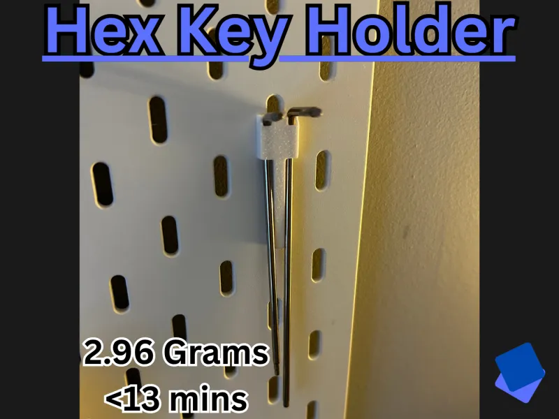 IKEA SKÅDIS Hex Key Holder for Sparkx i7 (2.5mm / 2mm Allen)