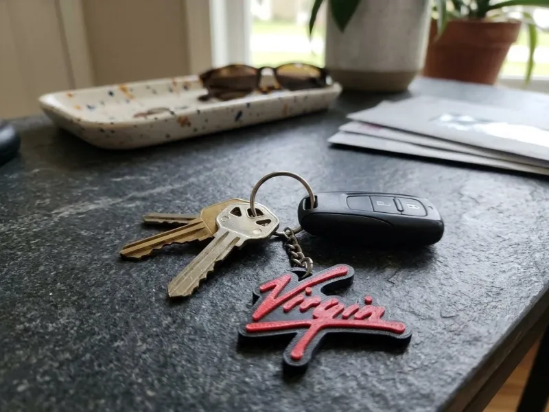 Virgin Logo Keychain (Bag Charm)