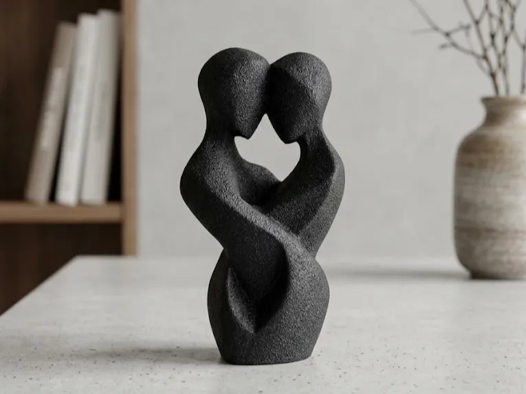 Lovers - Abstract Couple Sculpture