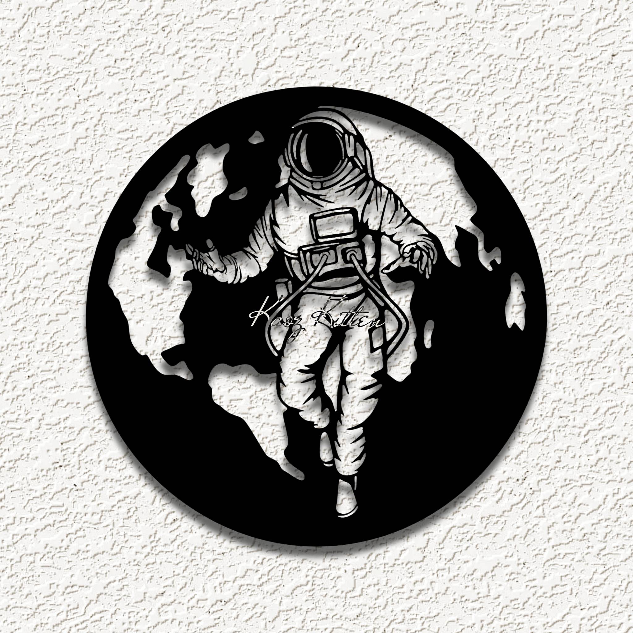 astronaut outer space wall art home decor