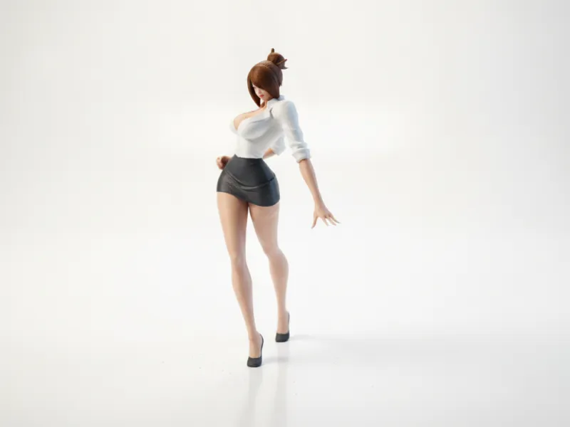 Headmistress Female Figure Statue 3D Printable