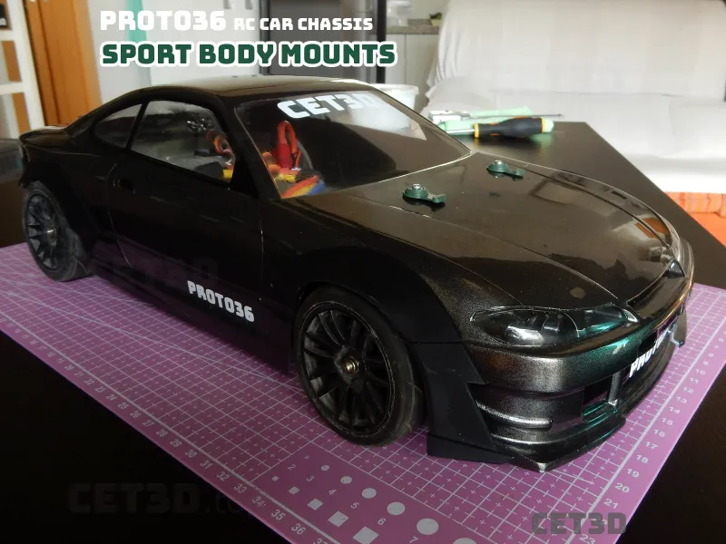Sport carrosseriebevestigingen - PROTO36 RC-autochassis