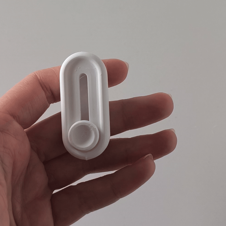 Slim slider fidget keychain