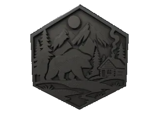 Bear wall decoration