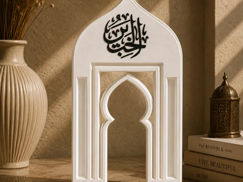 Al Qayyum Eşsiz İslami Masaüstü Dekorasyonu