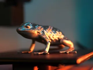 Realistic Dragon Frog Sculpture